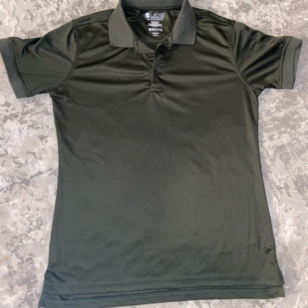 LA Police Gear Women’s Recon Jersey Polo size Large * Never Worn * Hunter Green